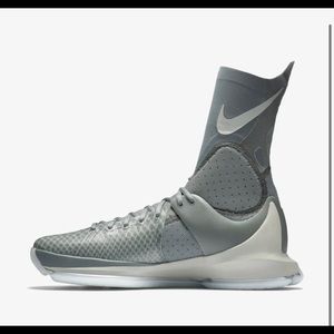 Nike KD 8 Elite Grey White Basketball Shoes